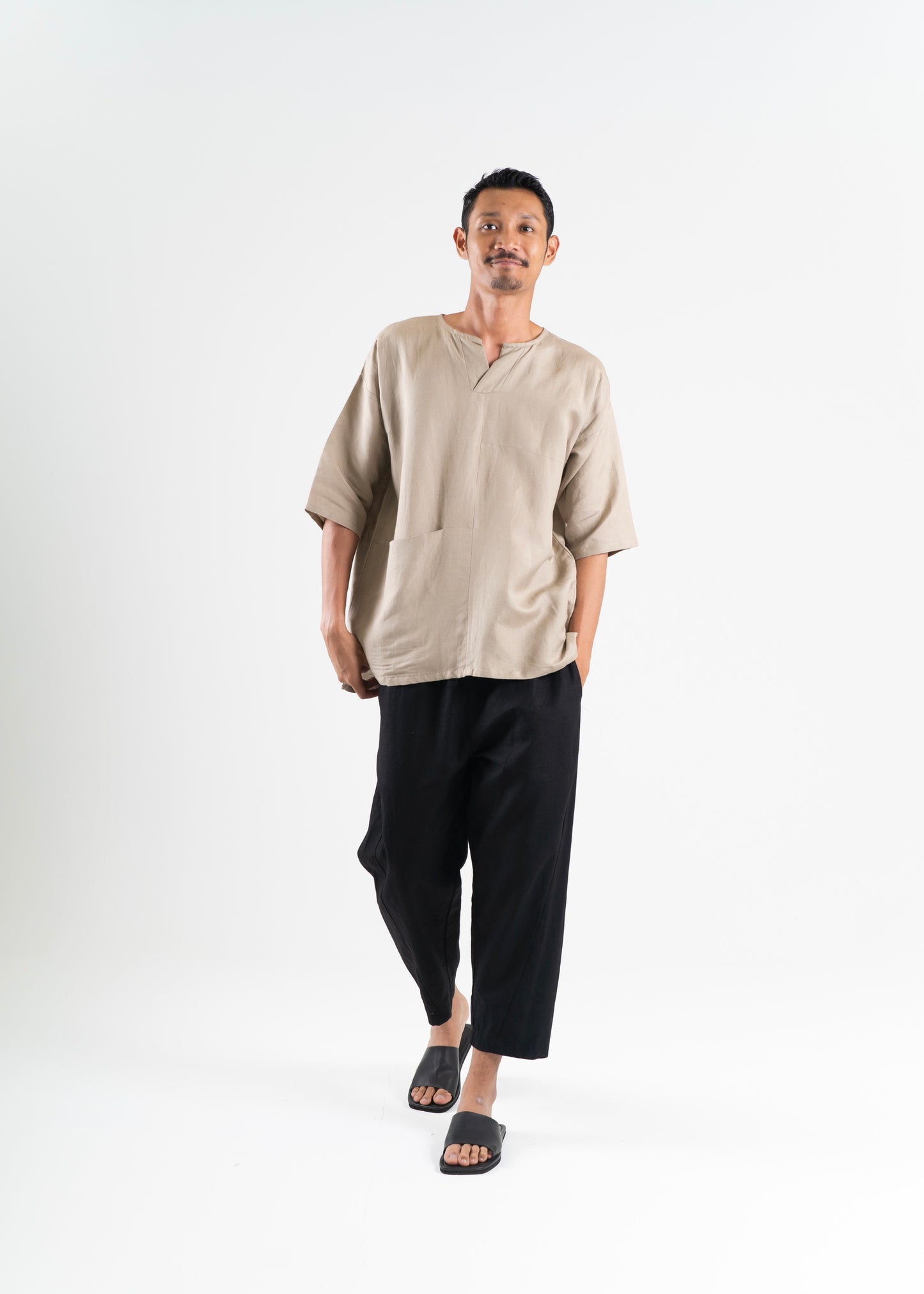 Ilham Top In Khaki