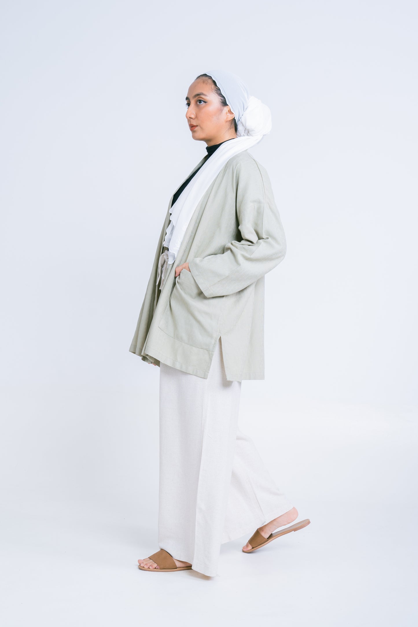 Mak Outer In Mint Green