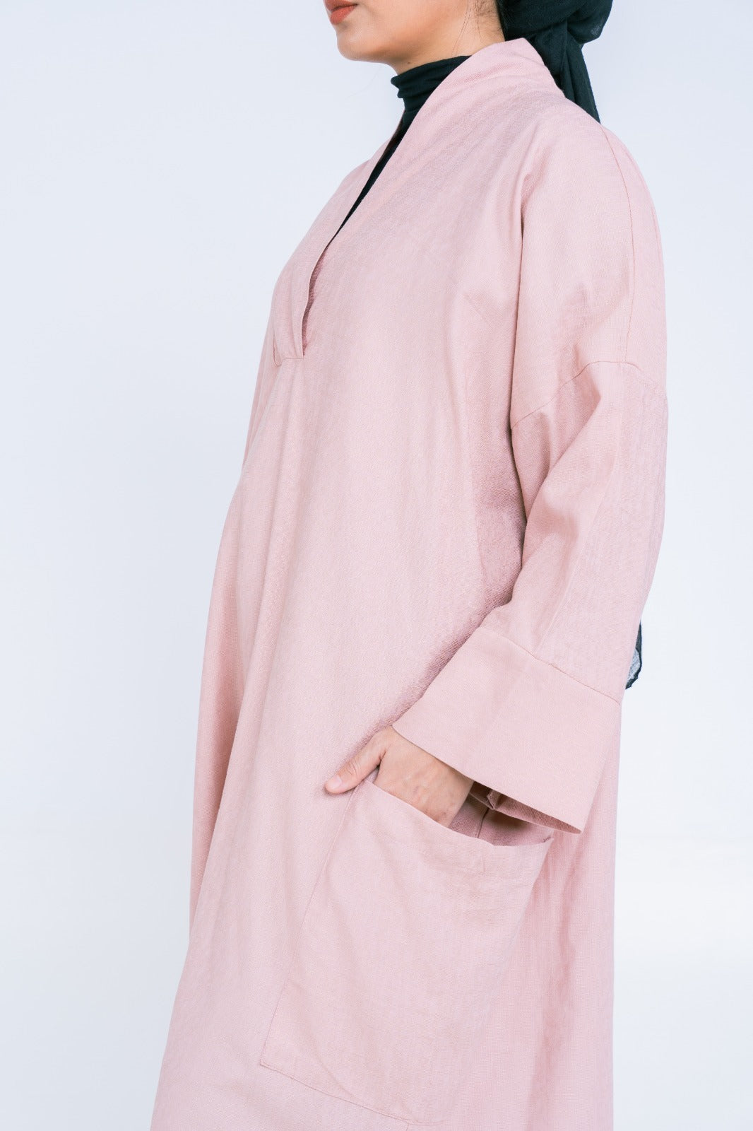 Nenek Dress In Pink Guava