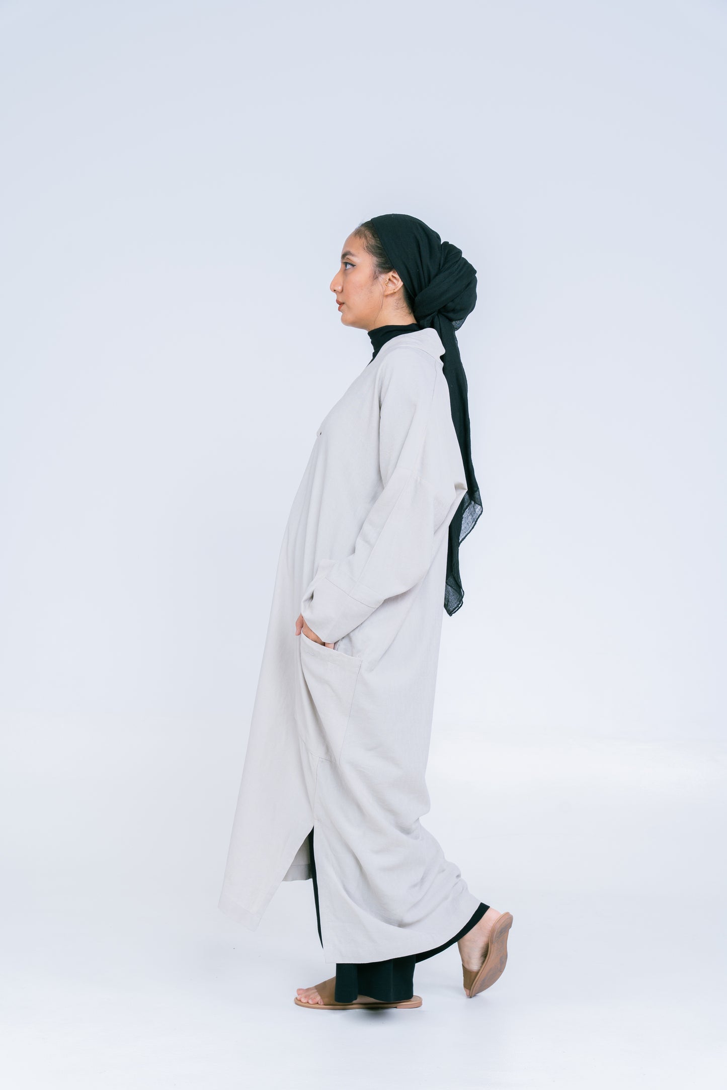 Nenek Dress In Grey