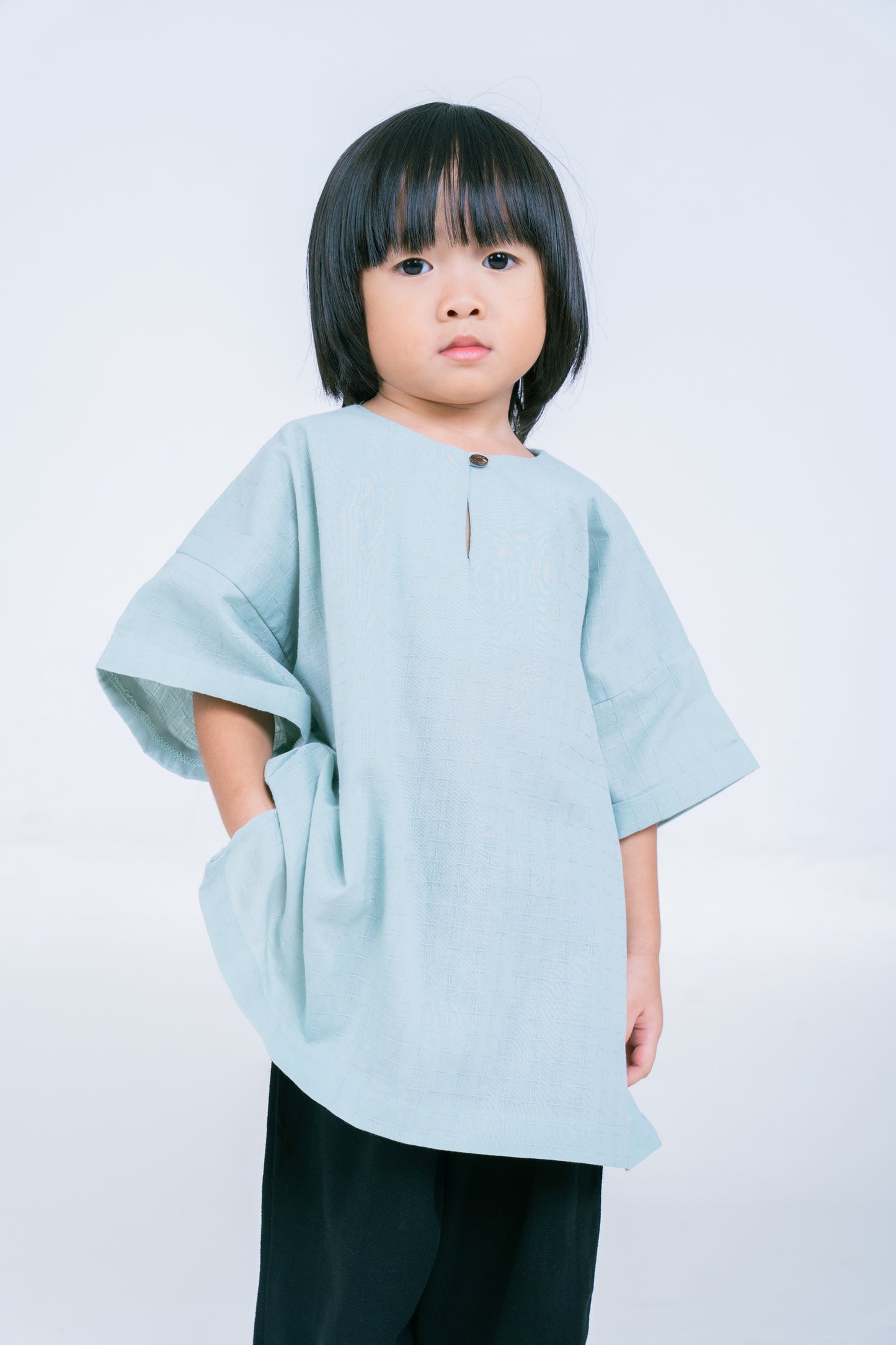 Abang Top In Mint Green