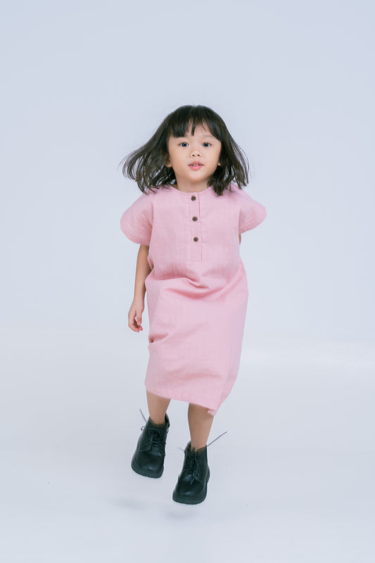 Kakak Dress In Pink Guava