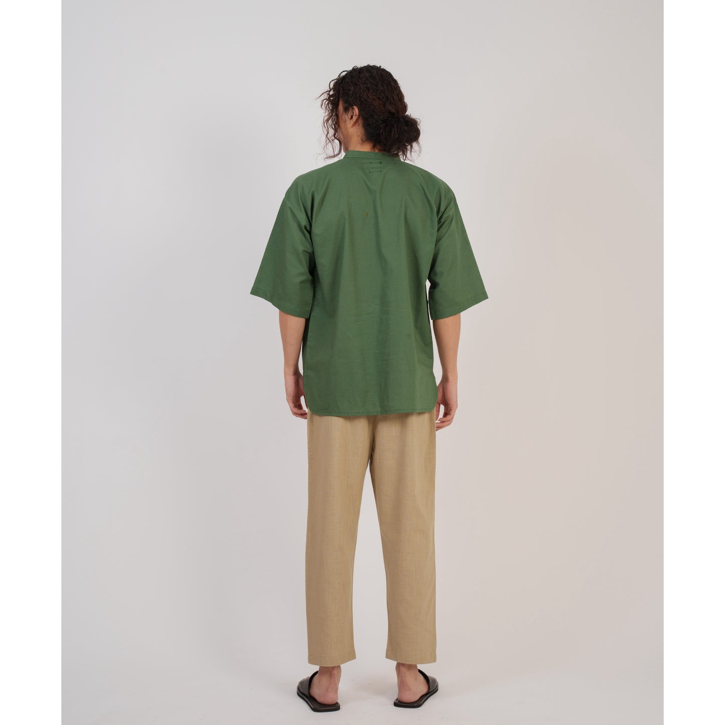 Niji Top In Emerald Green