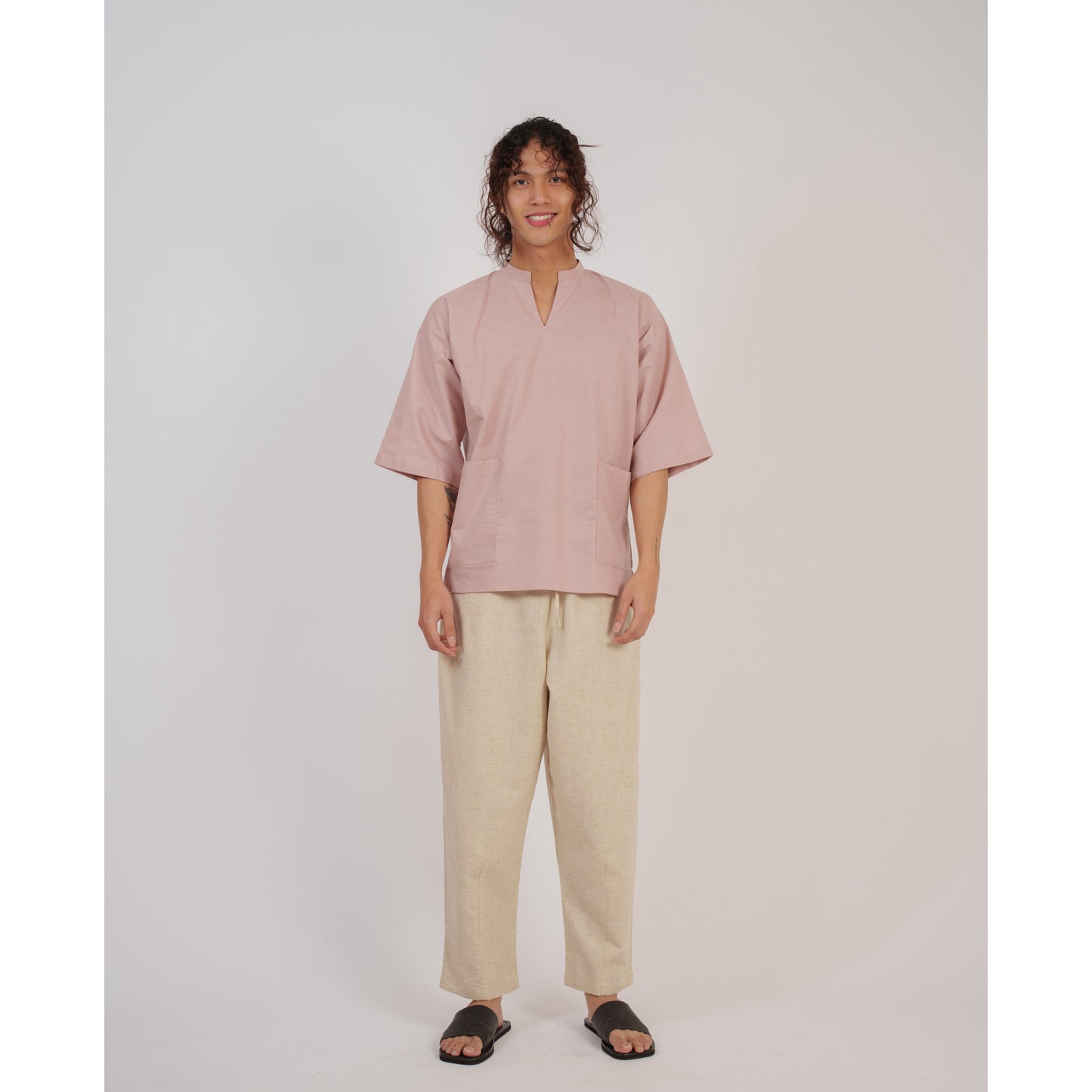 Niji Top In Dusty Pink