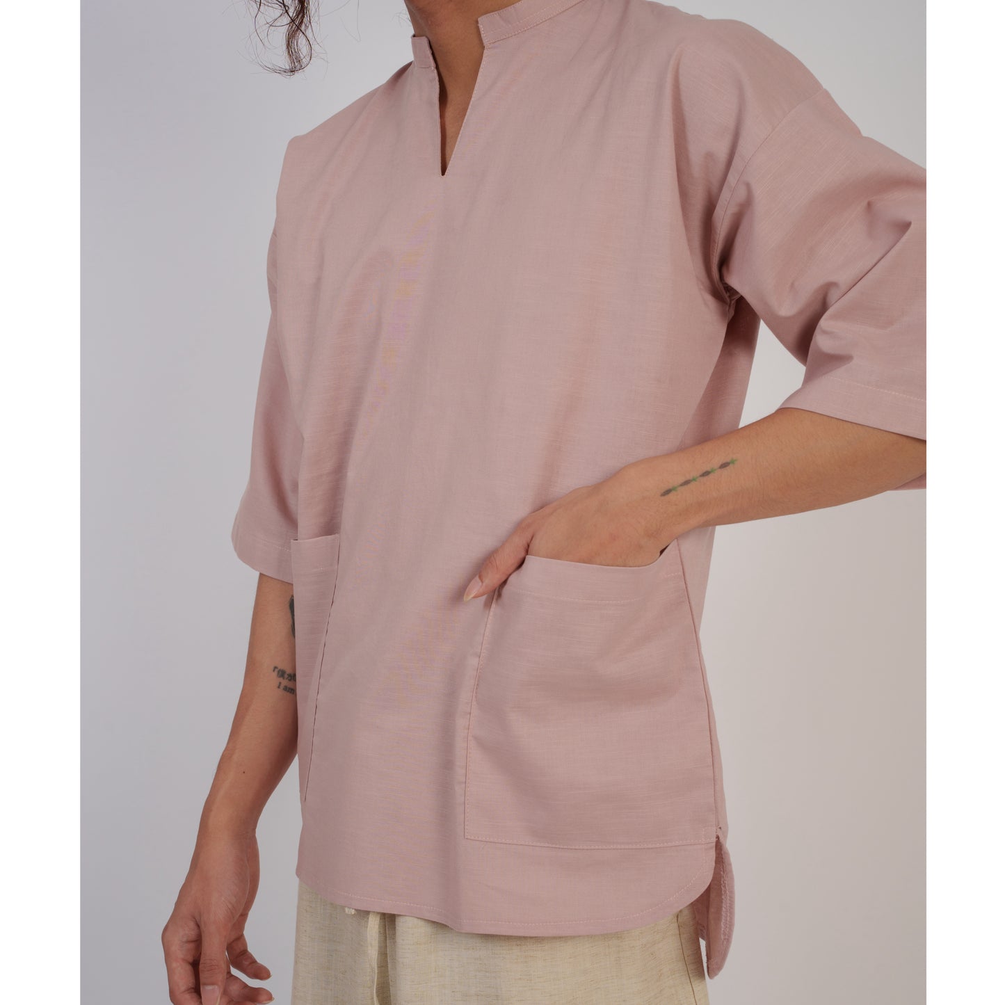 Niji Top In Dusty Pink