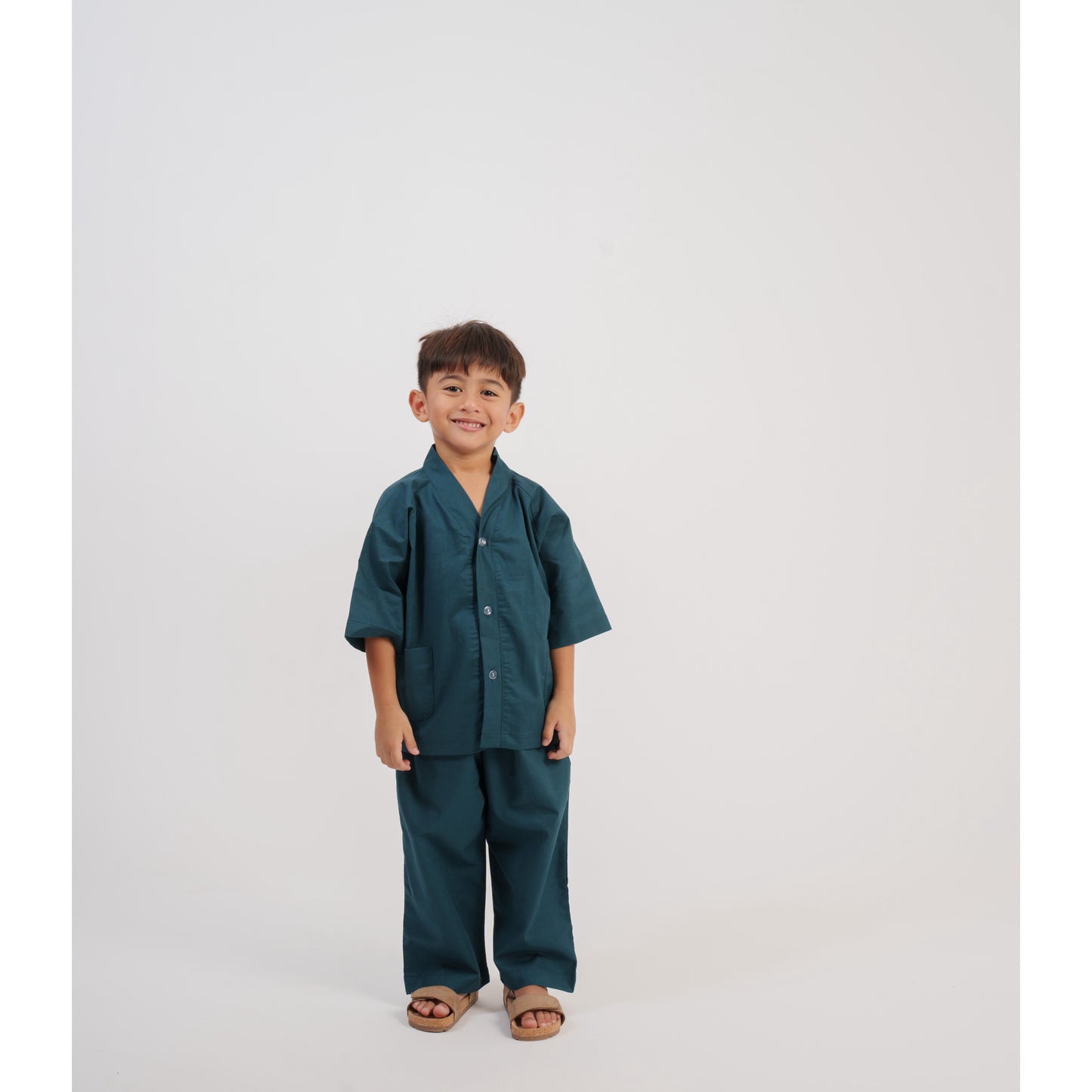 Kamari Set In Teal Blue
