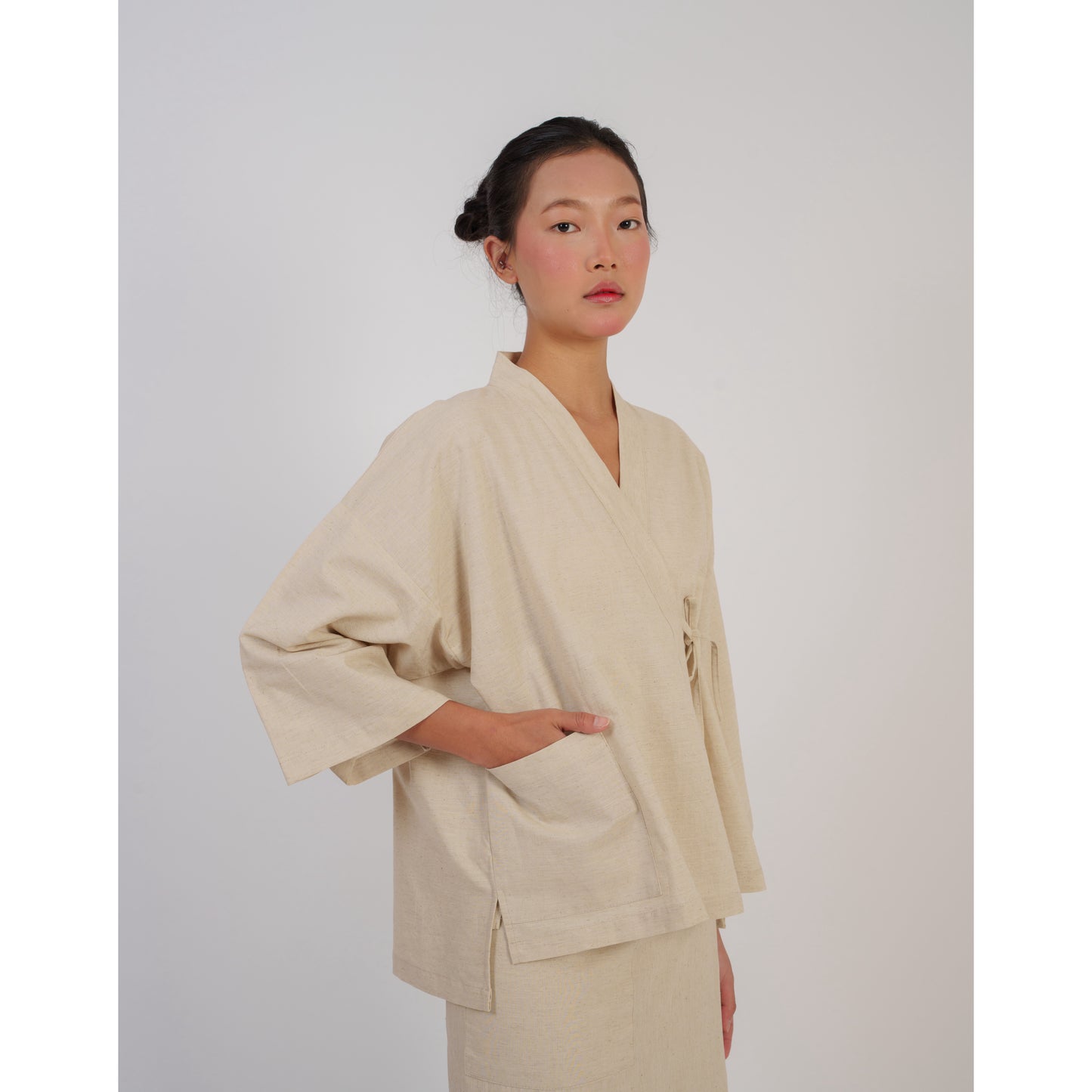 Kumo Kimono Set In Ivory