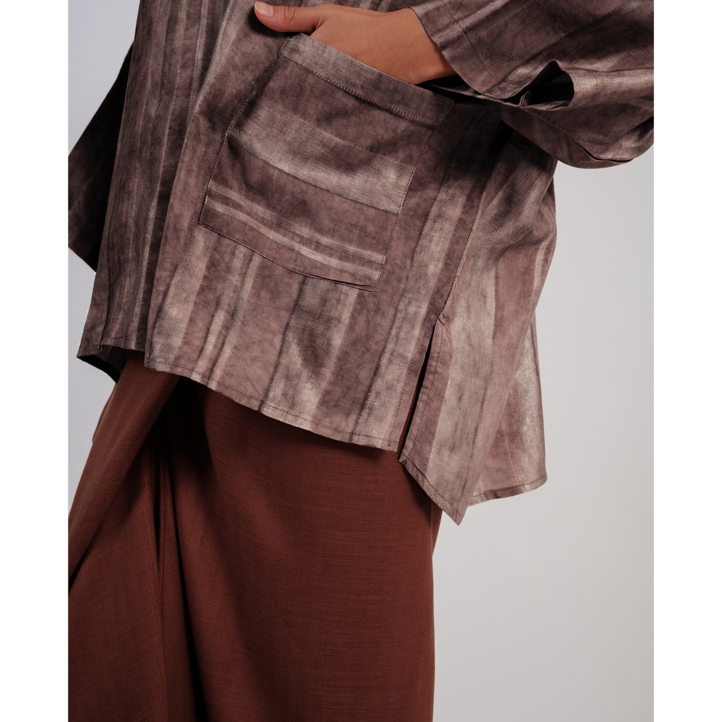 Tsuki Boxy Kurung Kedah in Plum