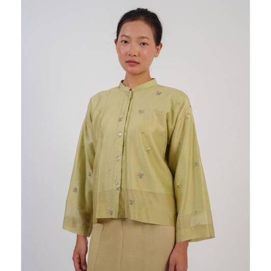 Hayashi Kurung Kedah Top In Green