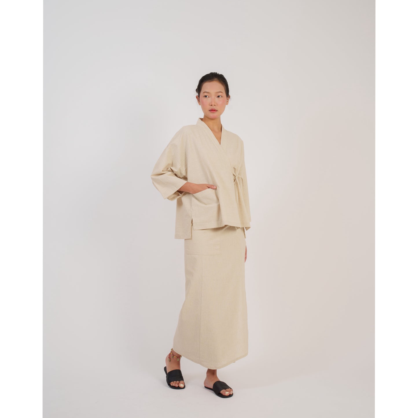 Kumo Kimono Set In Ivory