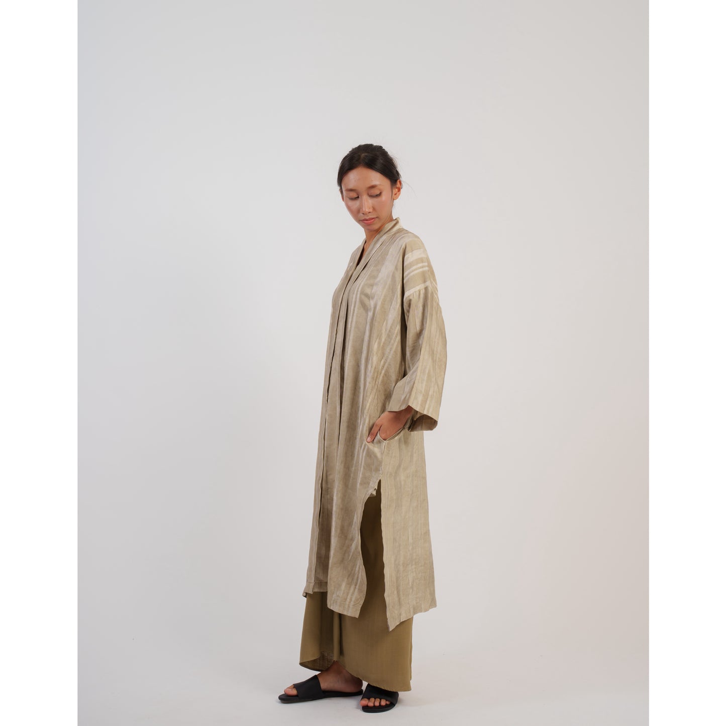 Sora Kebarung Set in Grey