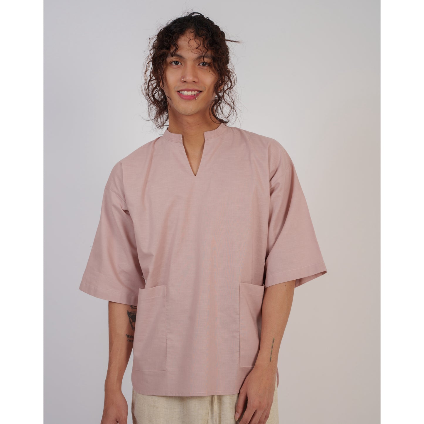 Niji Top In Dusty Pink