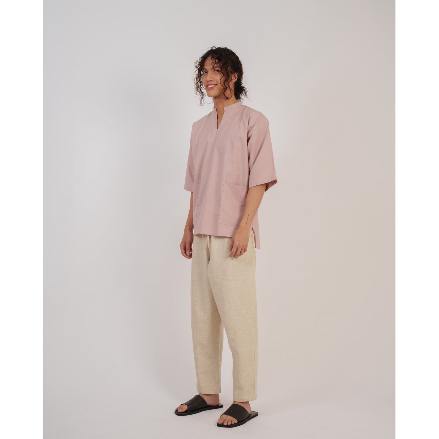 Niji Top In Dusty Pink