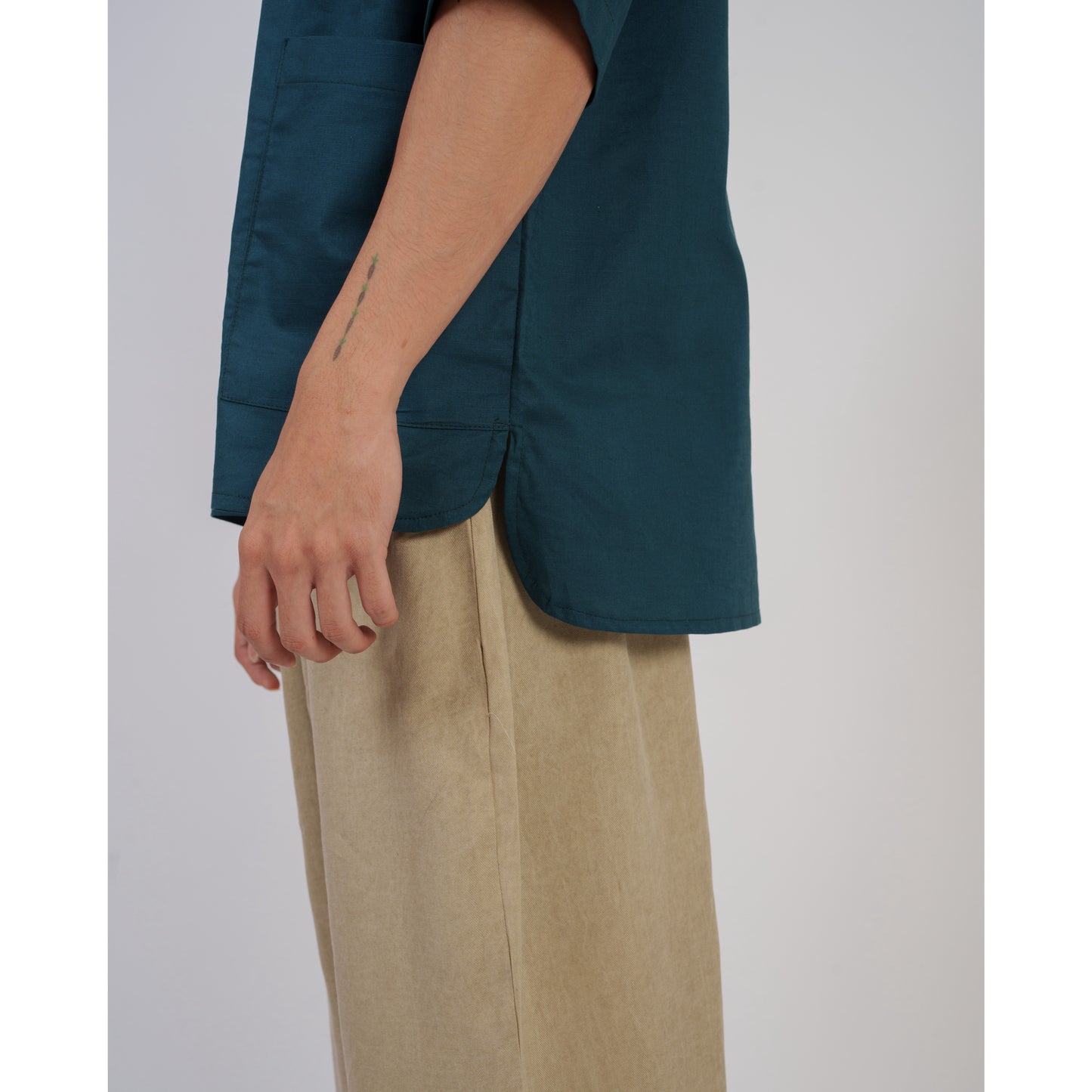 Niji Top In Teal Blue