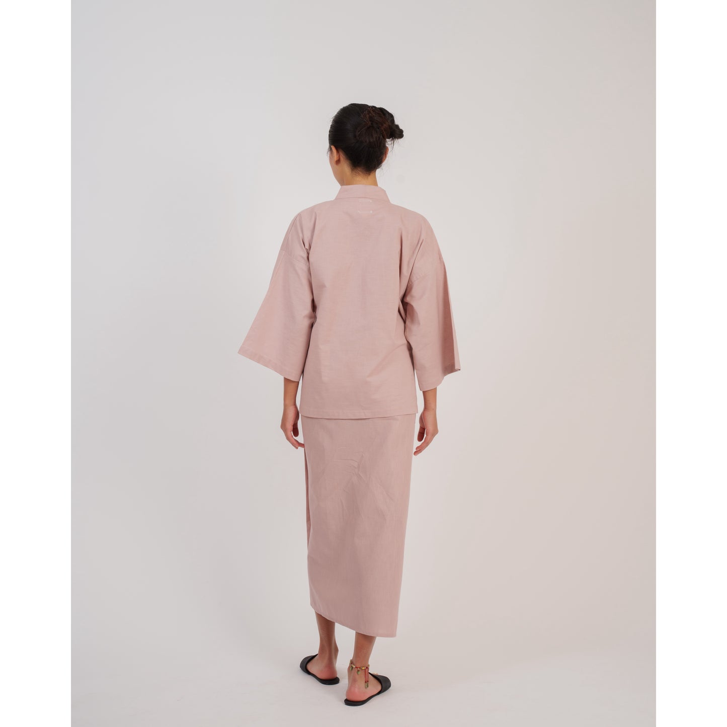 Kumo Kimono Set In Dusty Pink