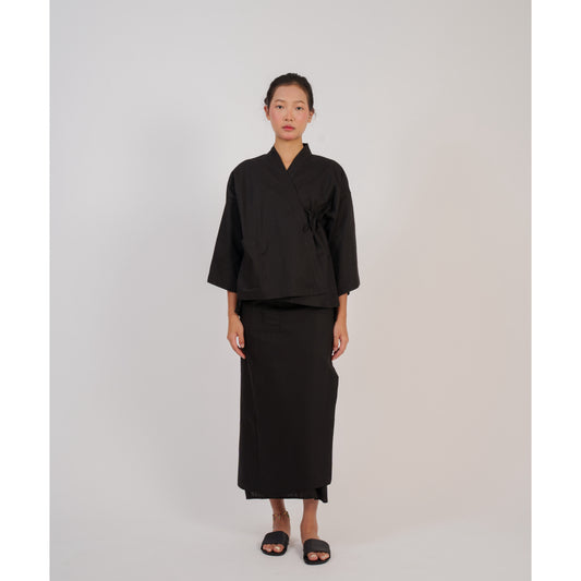Kumo Kimono Set In Black
