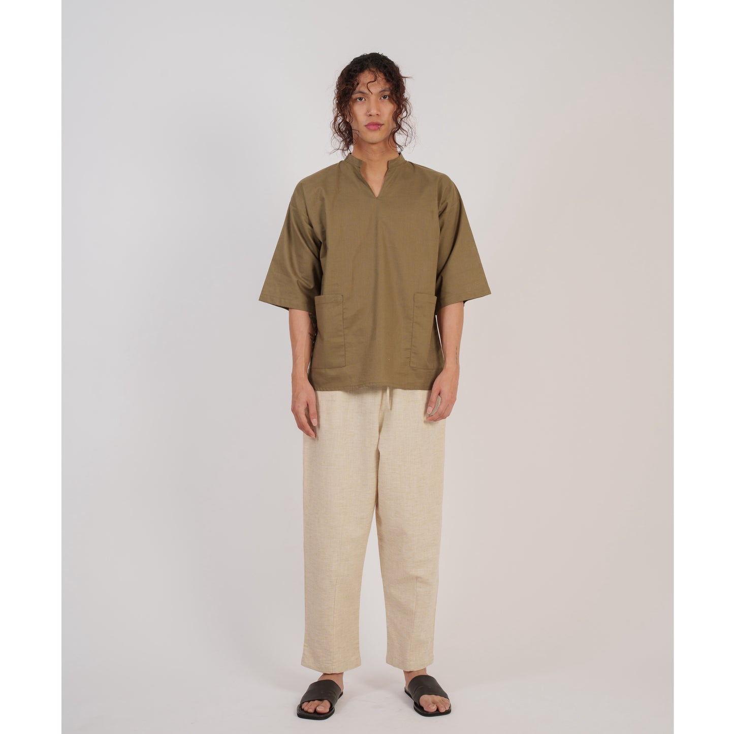 Niji Top In Olive
