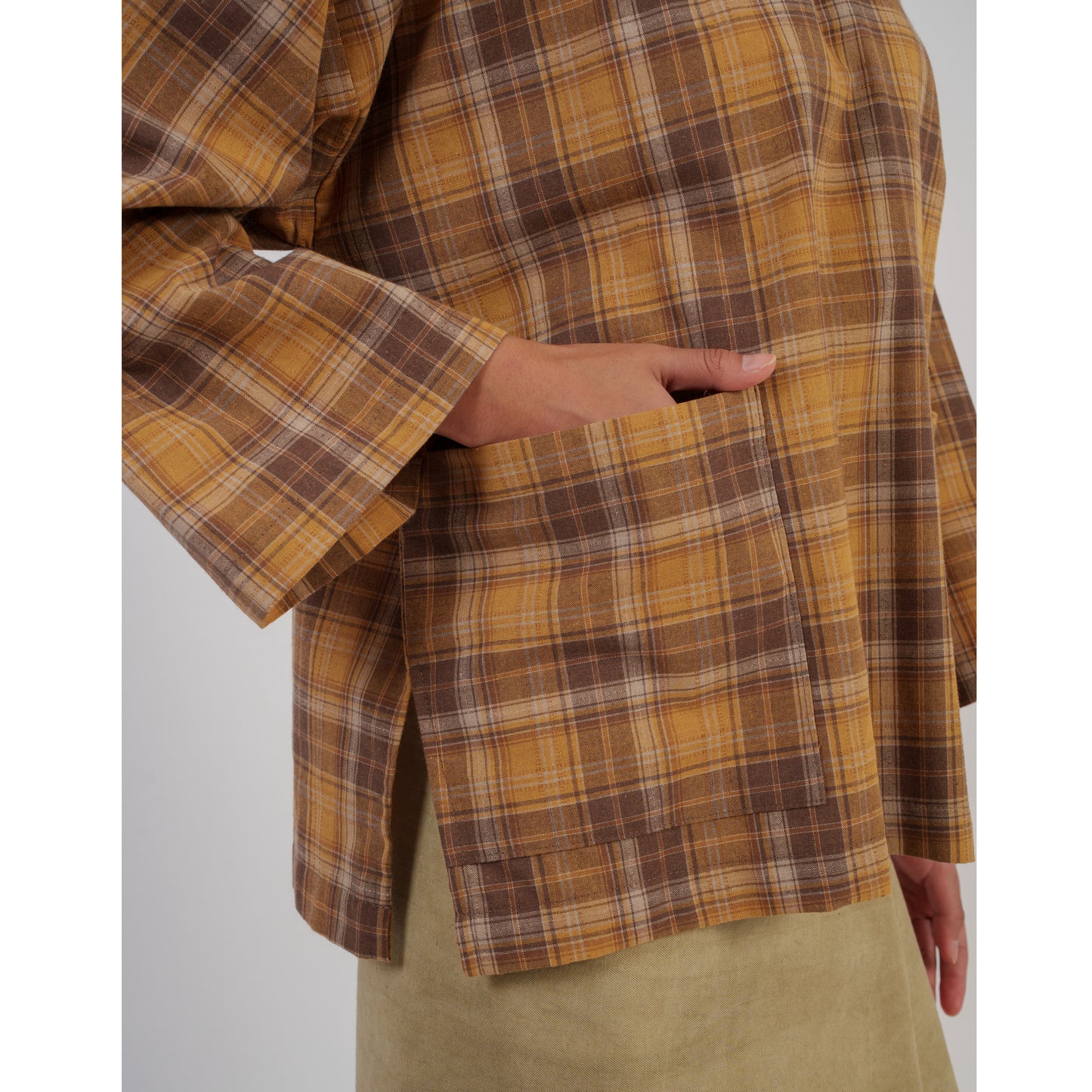 Mori Kurung Kedah Top in Mustard