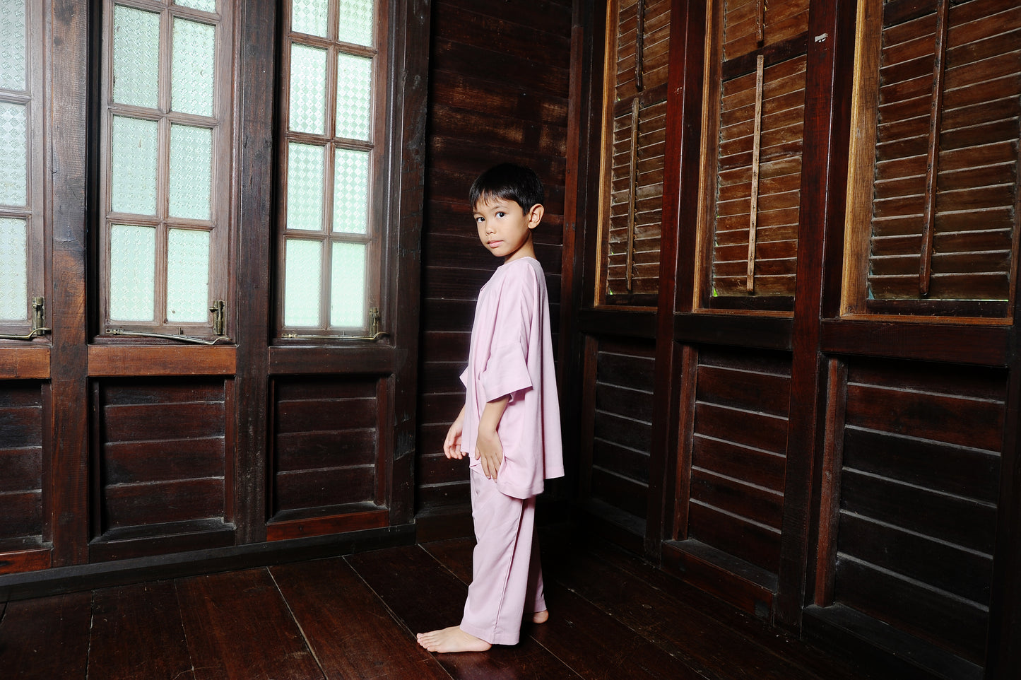 Kama Boy Set in Pink