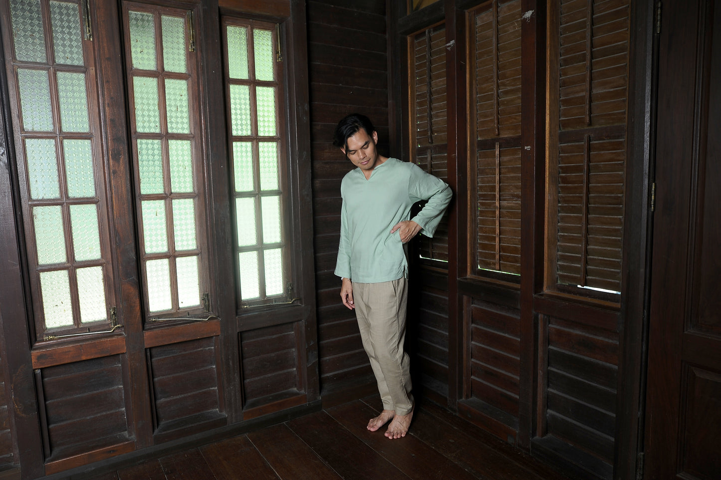 Sukma Top in Sage Green