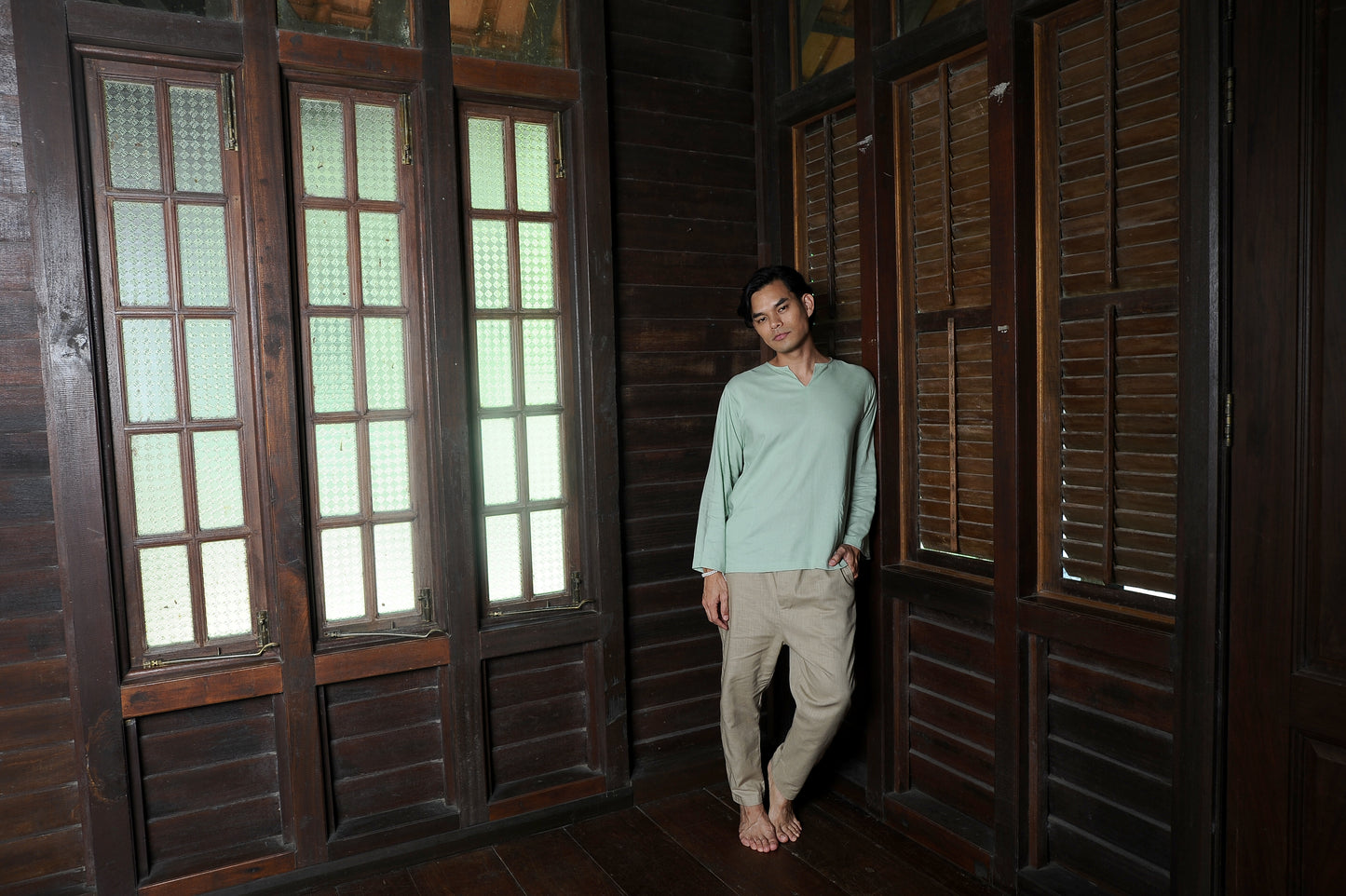 Sukma Top in Sage Green