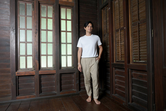 Takah Taper Pants in Taupe