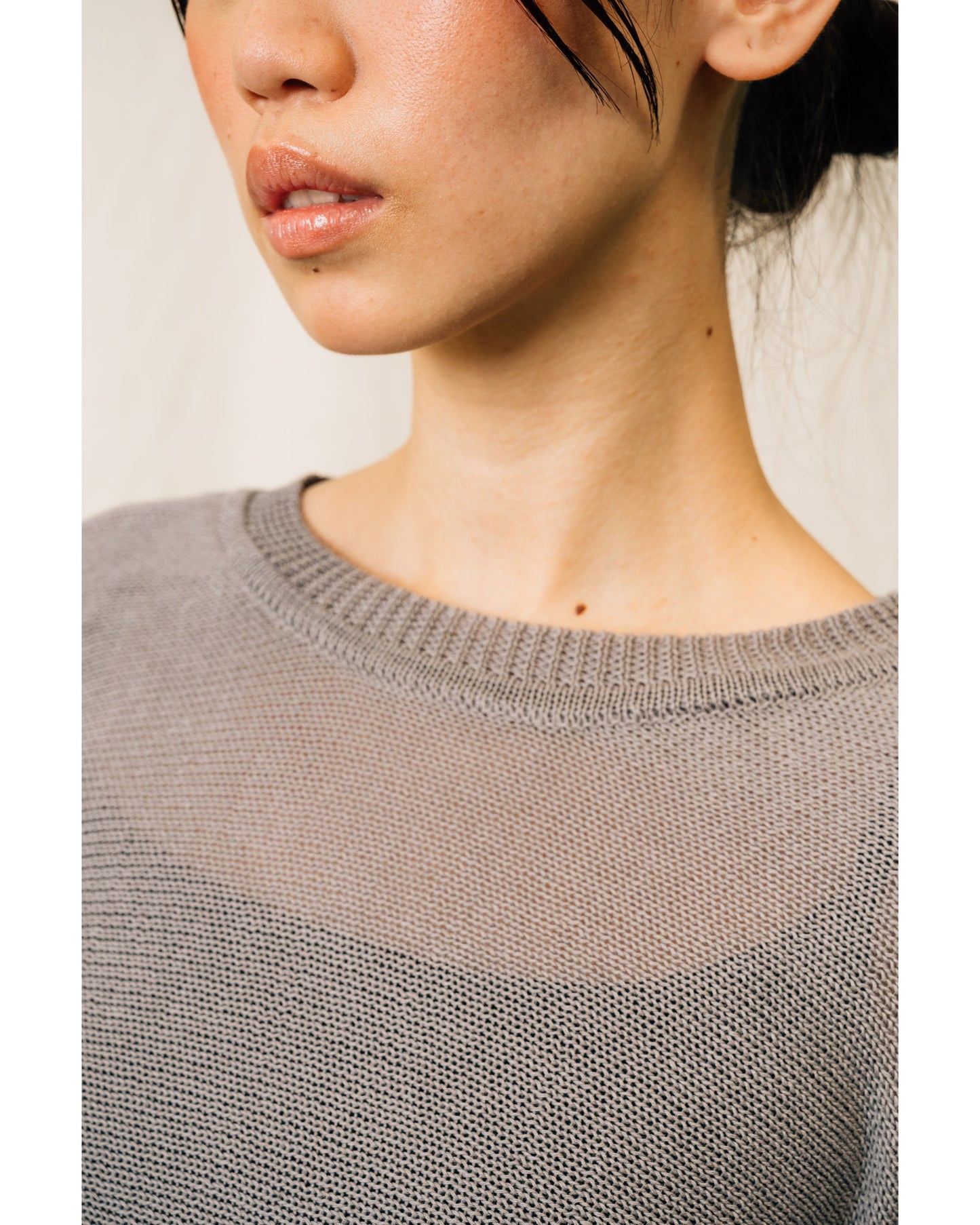 Ivy Knitted Top in Grey