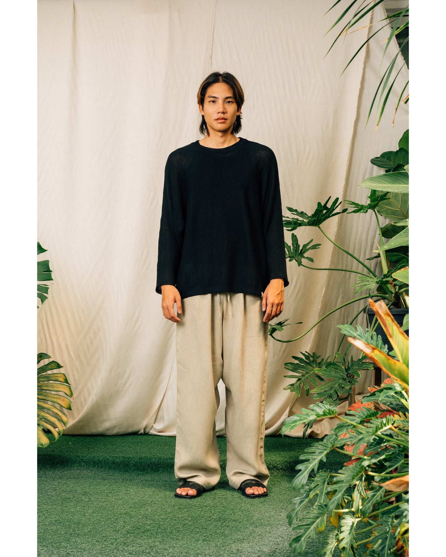 Ivy Knitted Top in Black