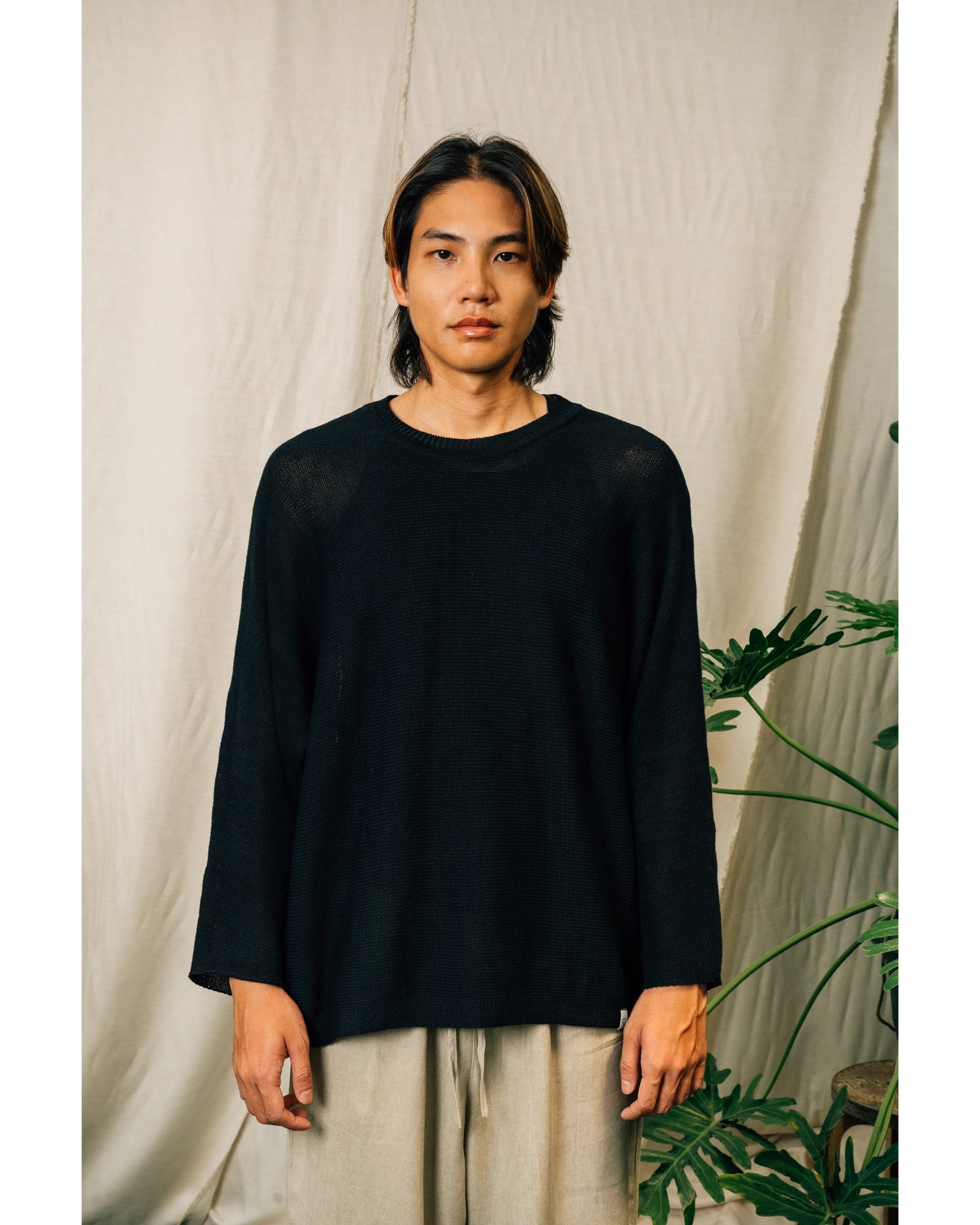 Ivy Knitted Top in Black