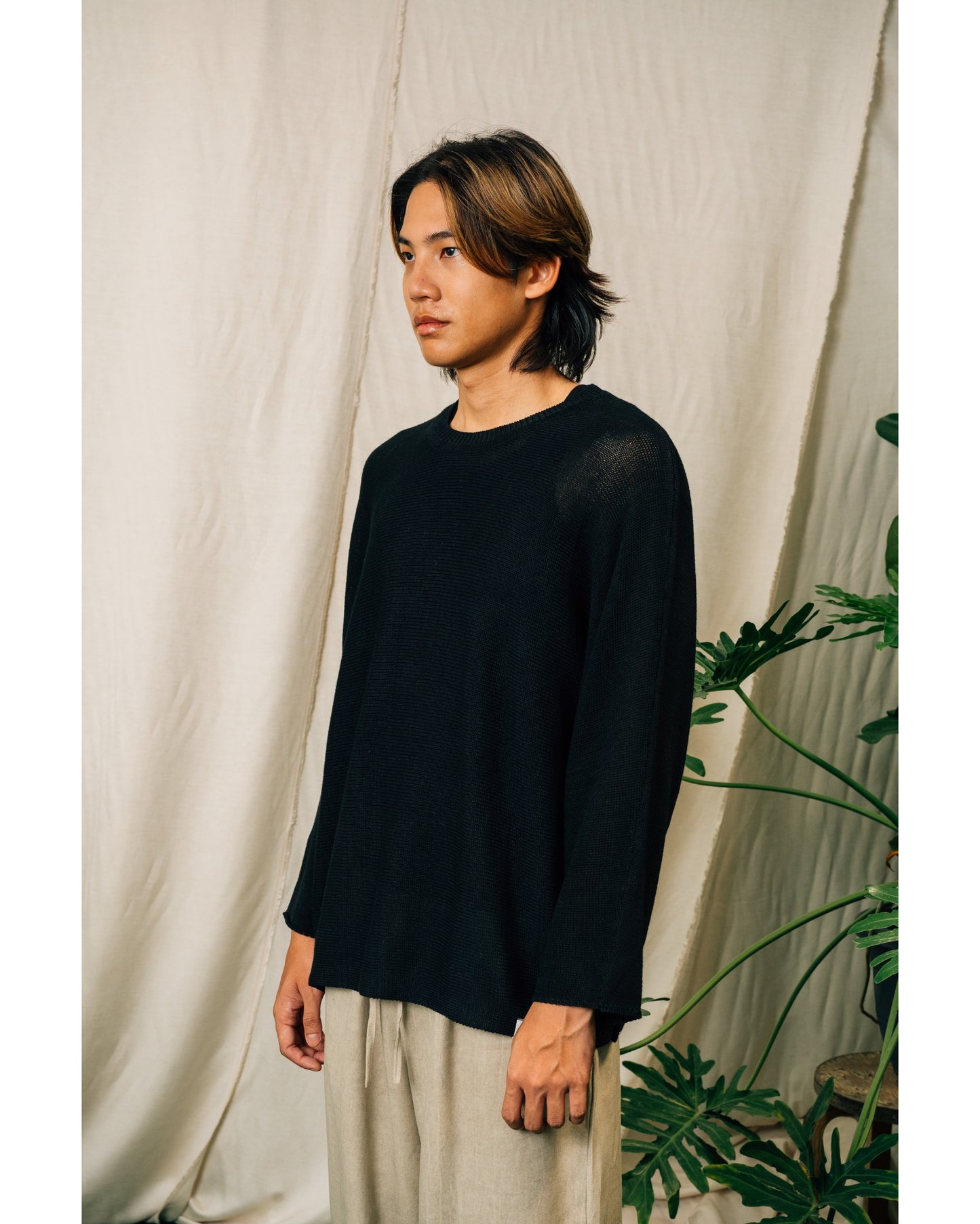 Ivy Knitted Top in Black