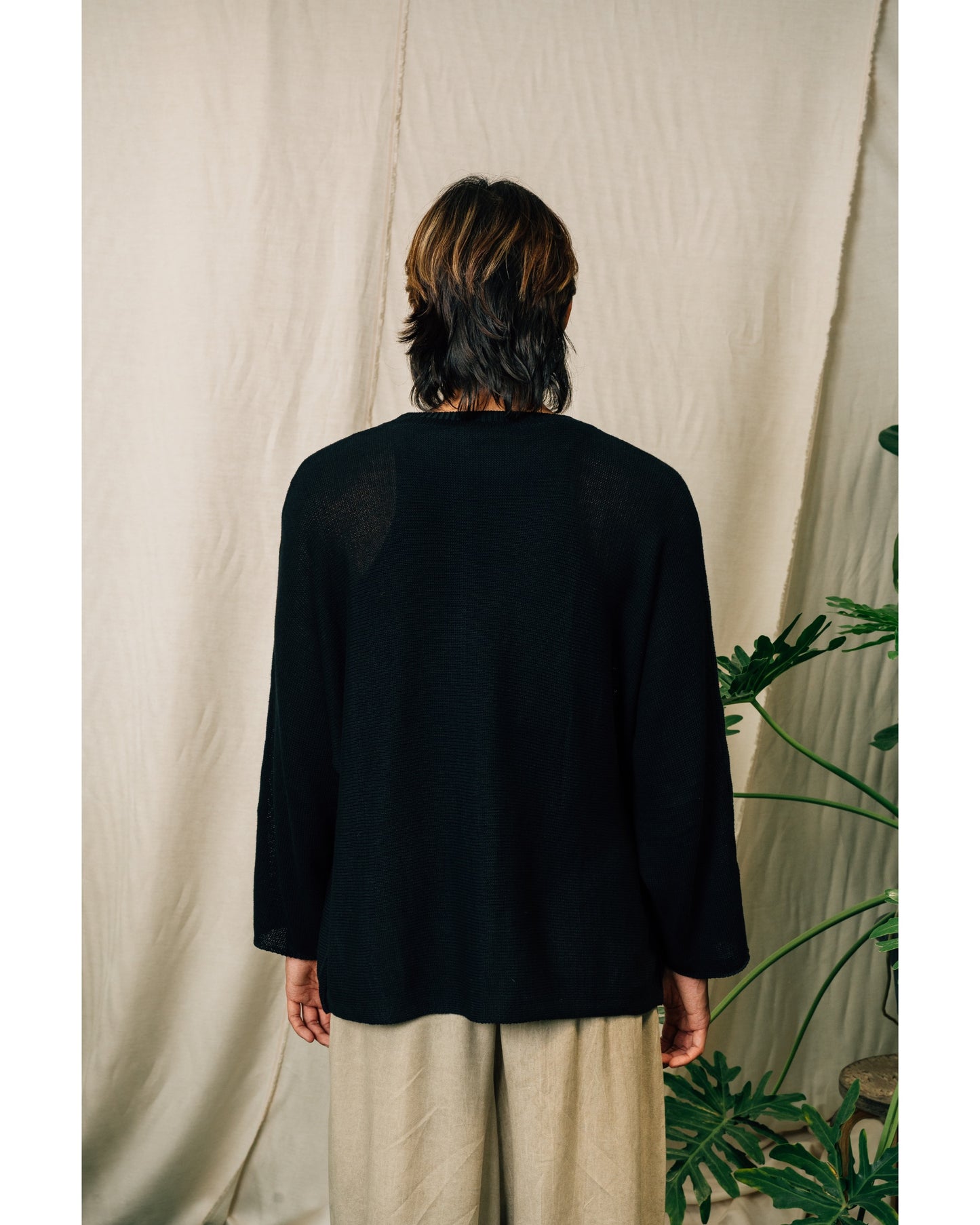 Ivy Knitted Top in Black