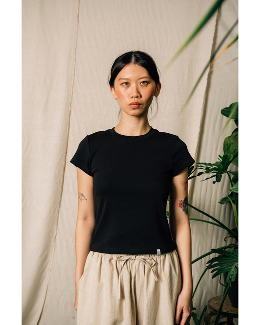Ash Basic Women's Top in Black