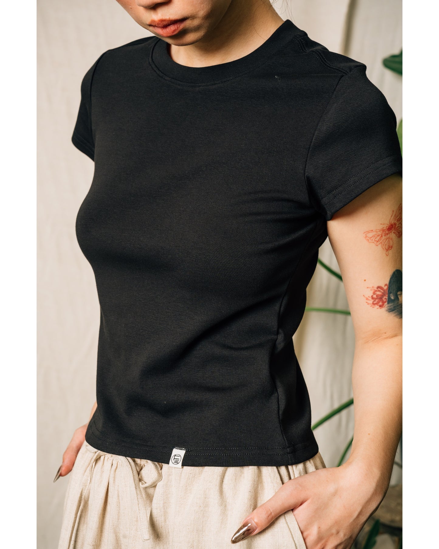Ash Basic Women's Top in Black