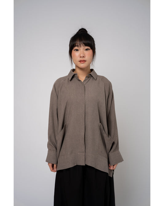 Shinobu Top In Taupe