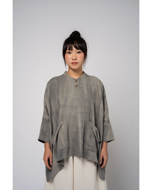 Kaguya Oversize Top In Grey