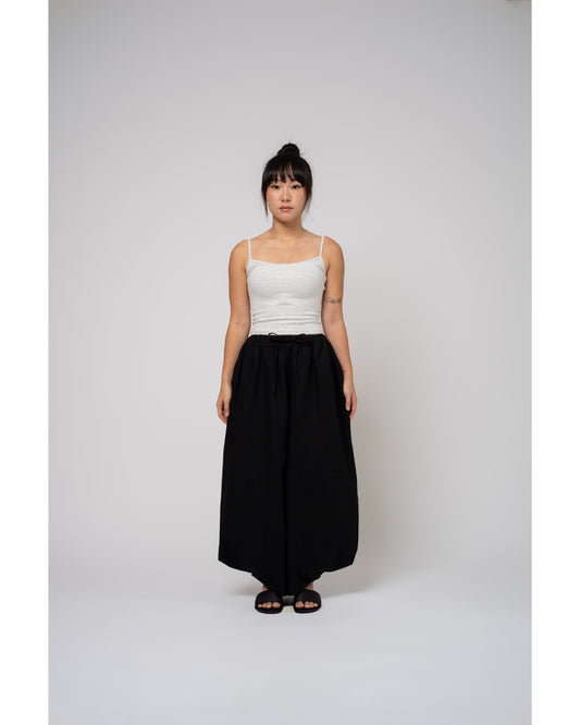 Takeshi Barrel Pants In Black