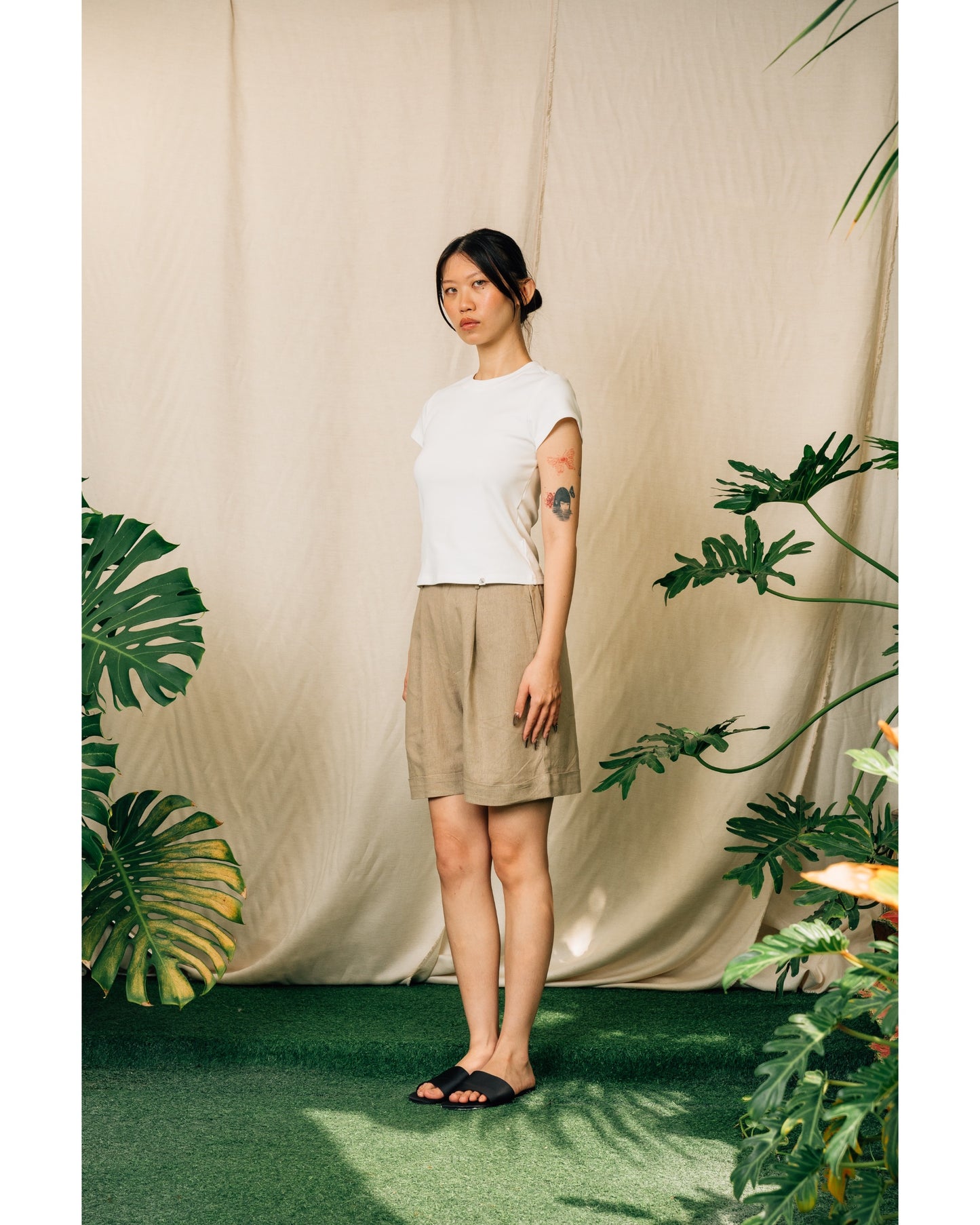 Ash Basic Women's Top in White