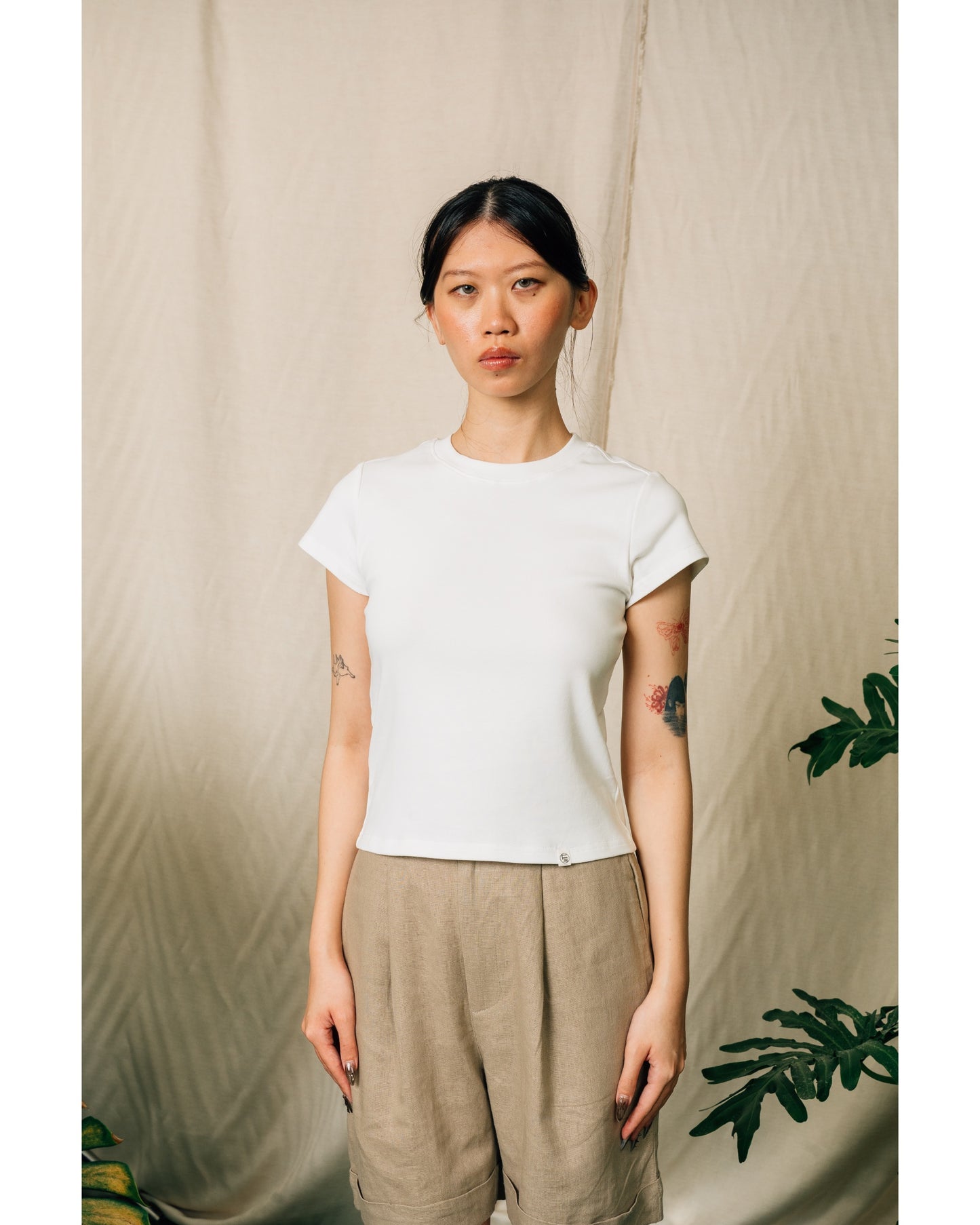 Ash Basic Women's Top in White