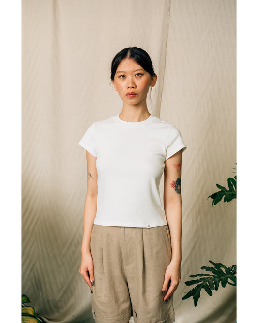 Ash Basic Women's Top in White