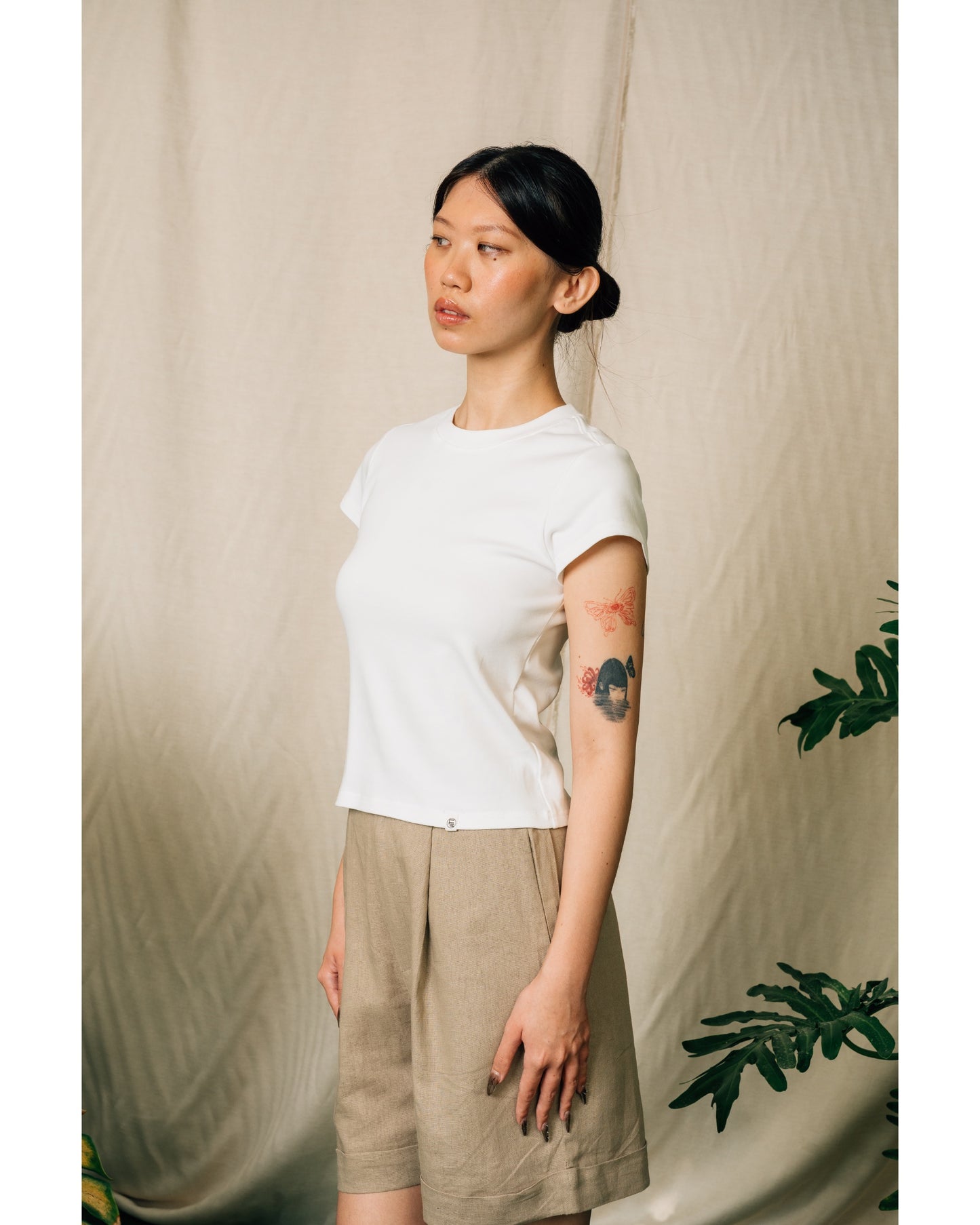 Ash Basic Women's Top in White