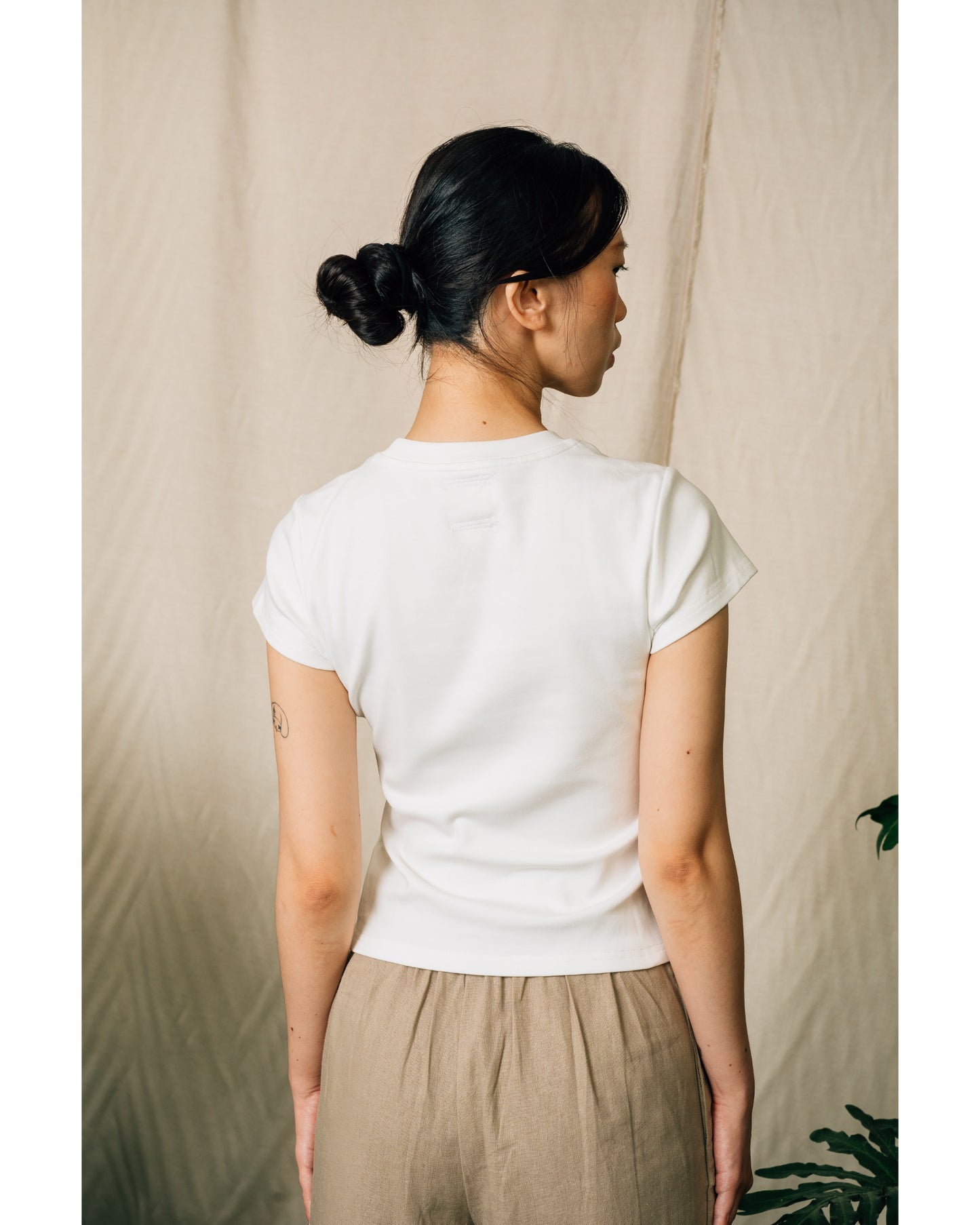 Ash Basic Women's Top in White
