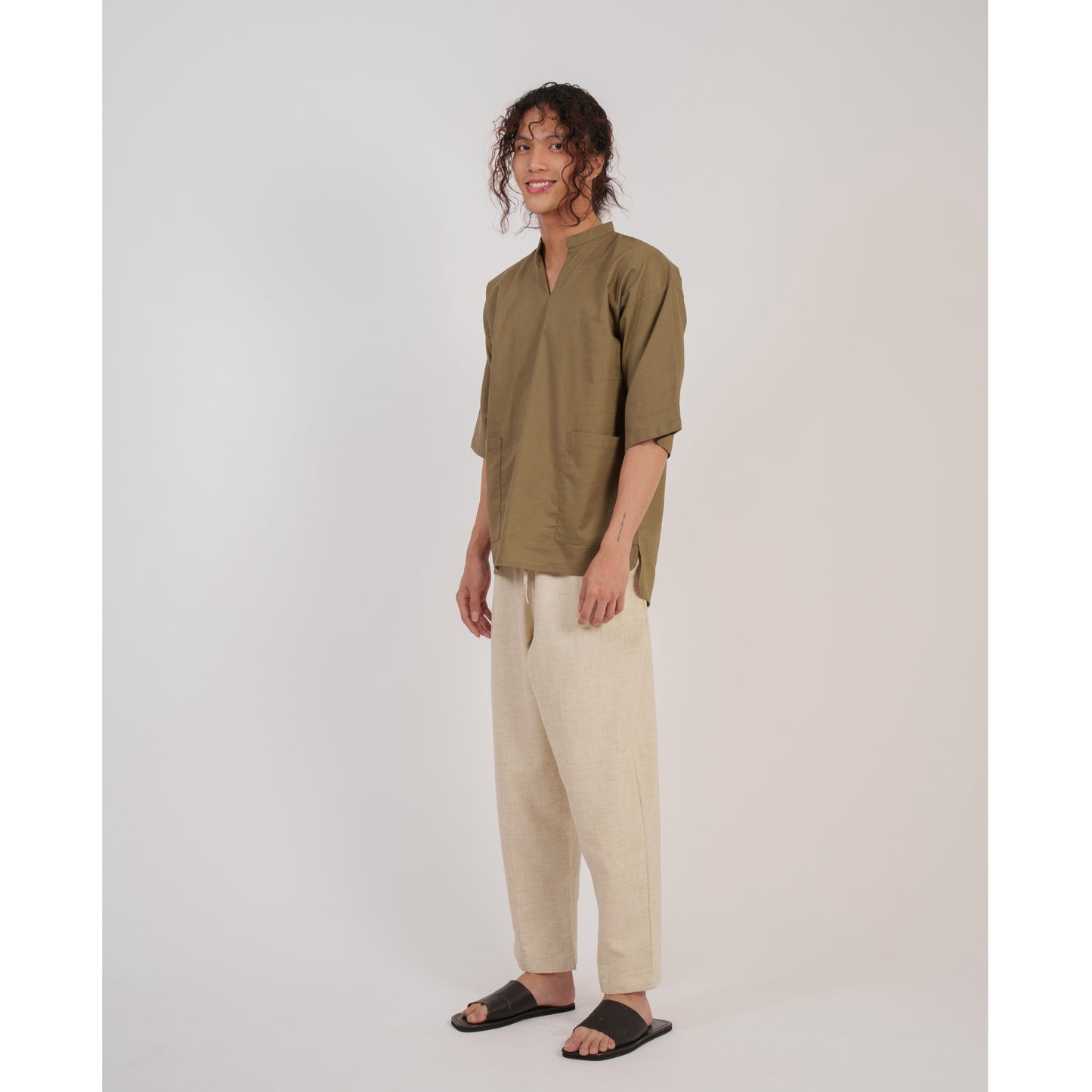 Niji Top In Olive