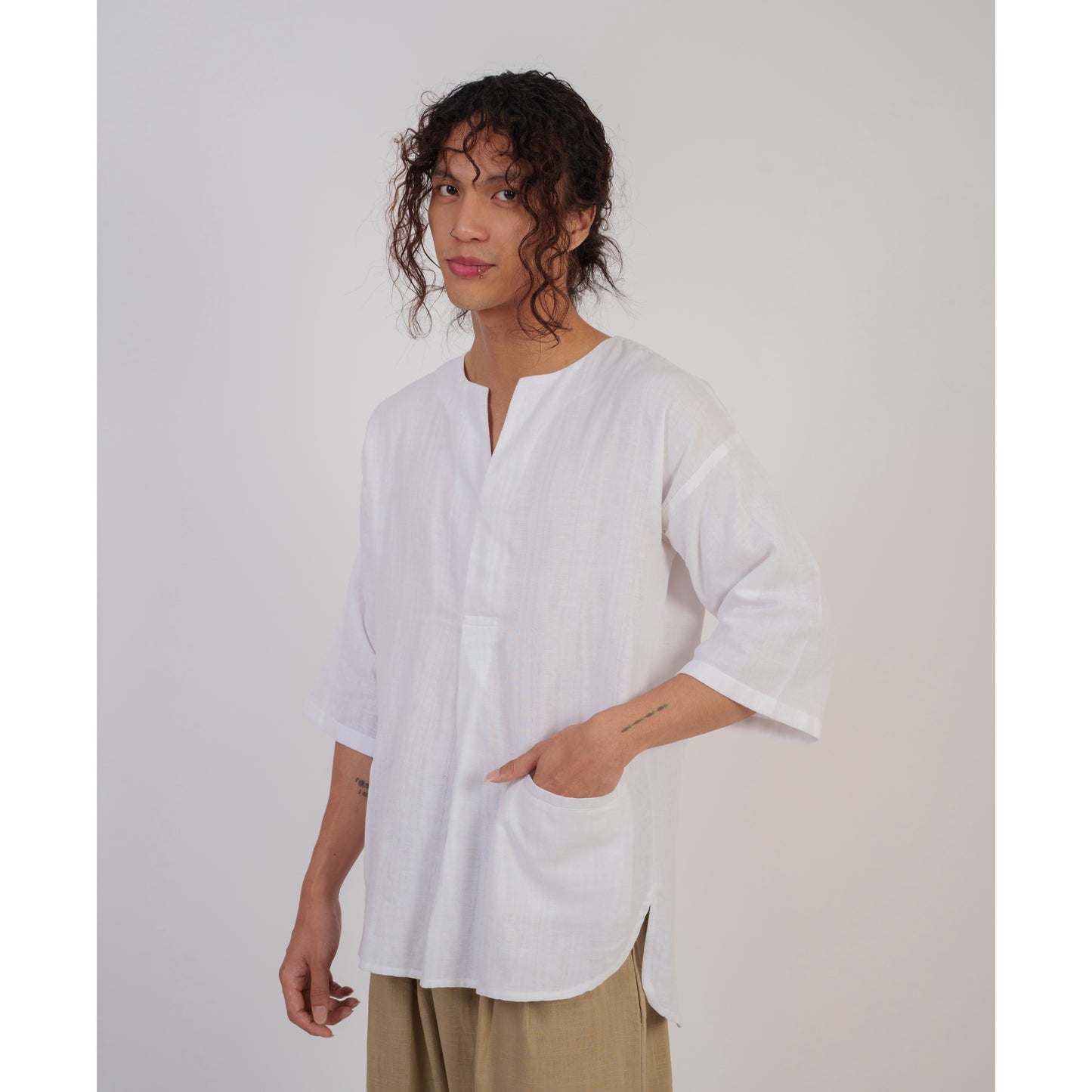 Kanbi top In White