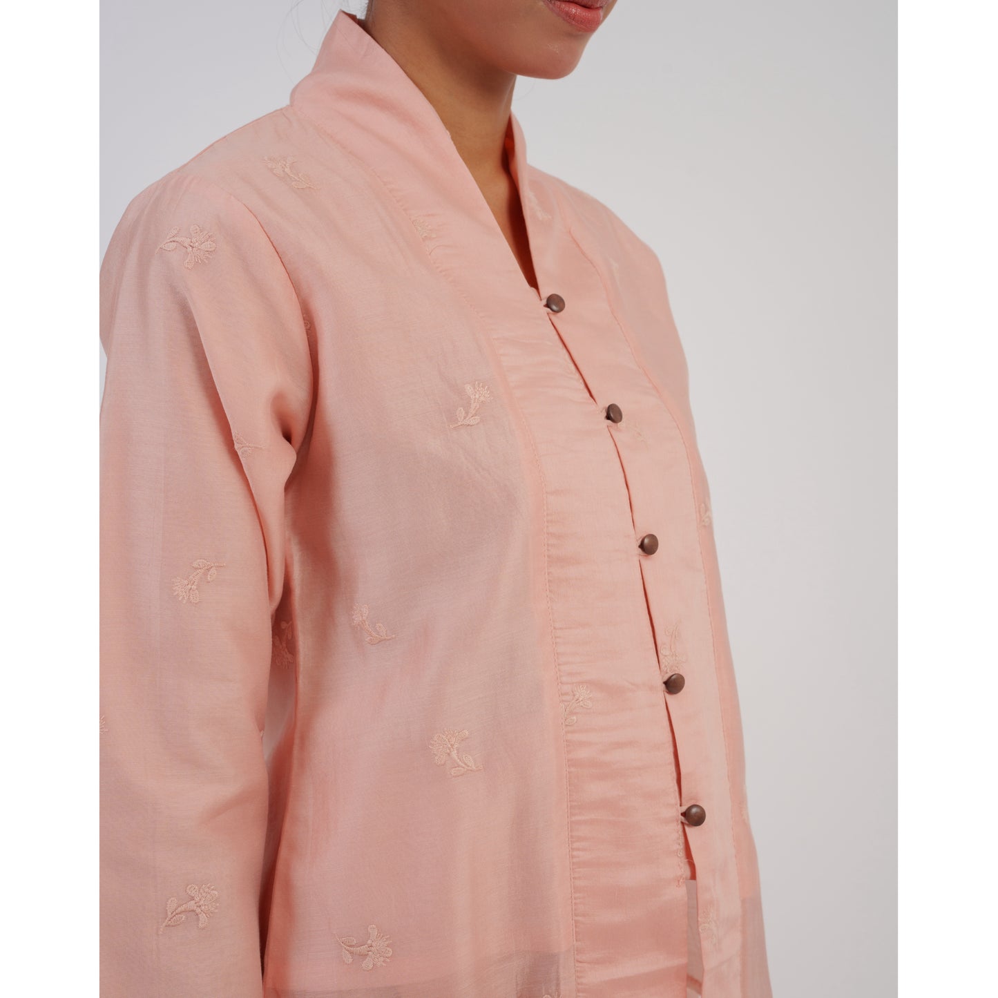 Yuki Kebaya Pendek in Peach
