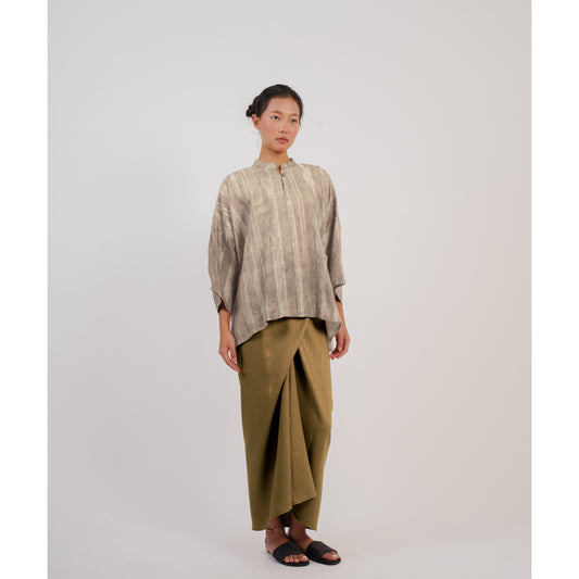 Tsuki Boxy Kurung Kedah in Ash