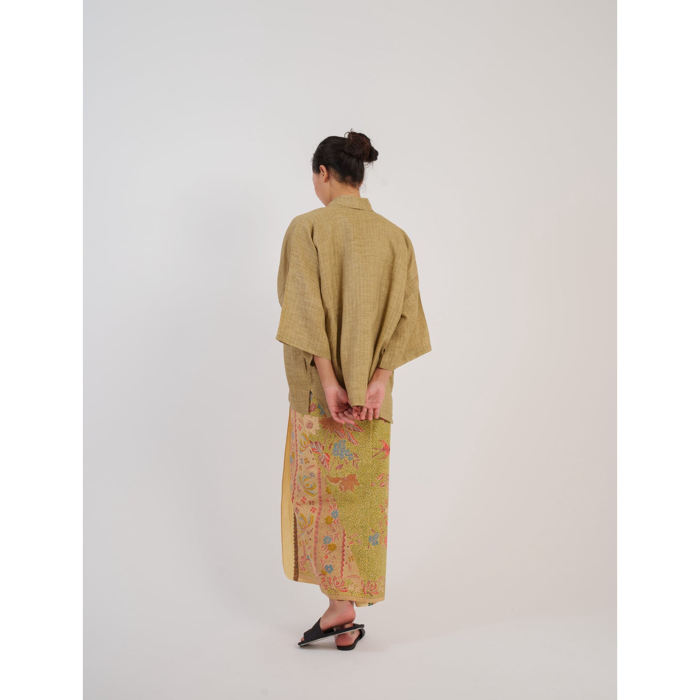 Mekar Kimono X Pithecanthropus Bali Set in Olive
