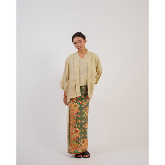 Mekar Kimono X Pithecontropus Bali Set in Tan