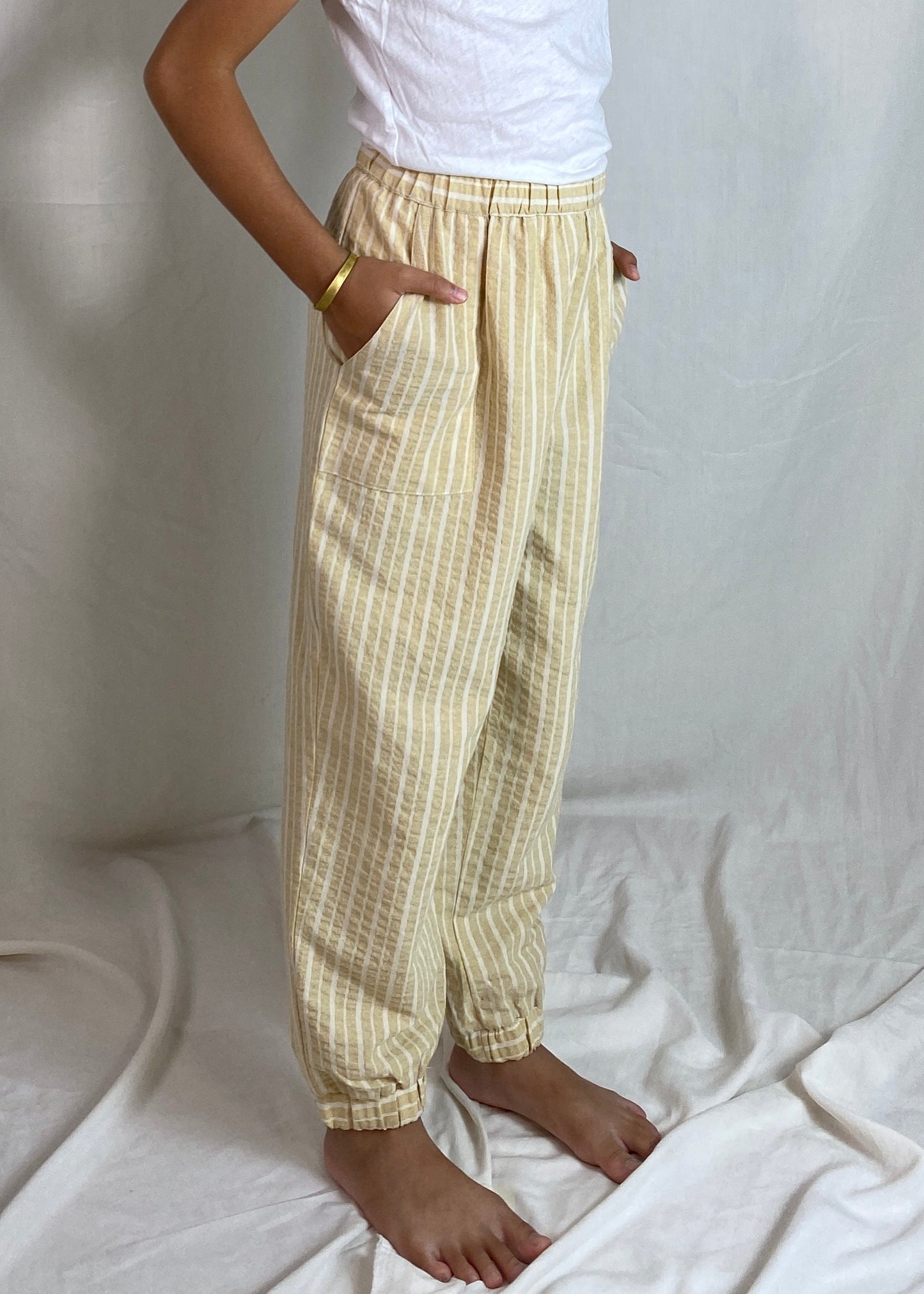 Riang Pants In Striped Yellow