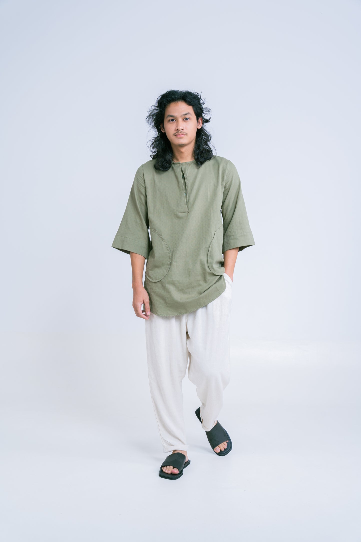 Sepupu Top In Olive