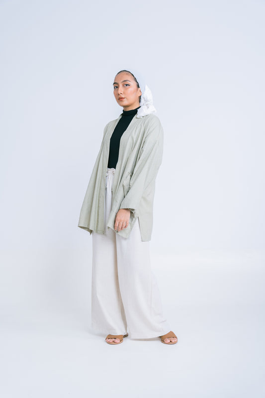 Mak Outer In Mint Green